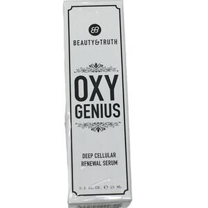 BEAUTY & TRUTH Oxy Genius Anti Aging Deep Cellular Renewal Serum 0.5 oz NEW